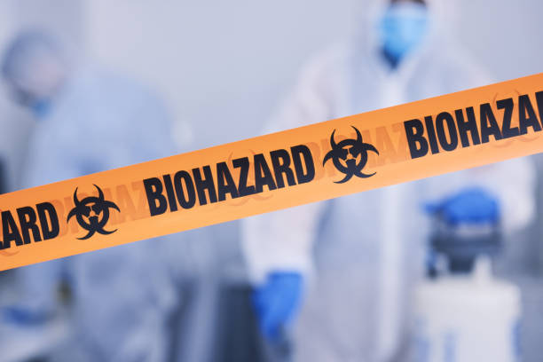 Professional Biohazard Cleanup technician working in Albany, KY